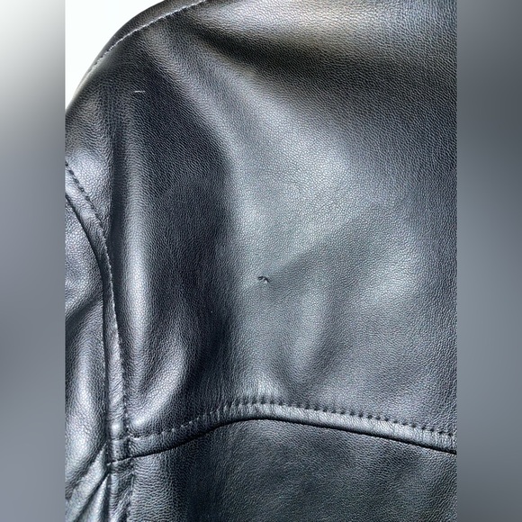 Lee Womens Leather Jacket Size L - Picture 8 of 9